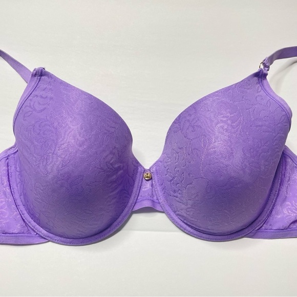 36D BRA Purple Natori 136059 Women Jacquard Contour Underwire Stretch Side 0263 - Picture 1 of 15